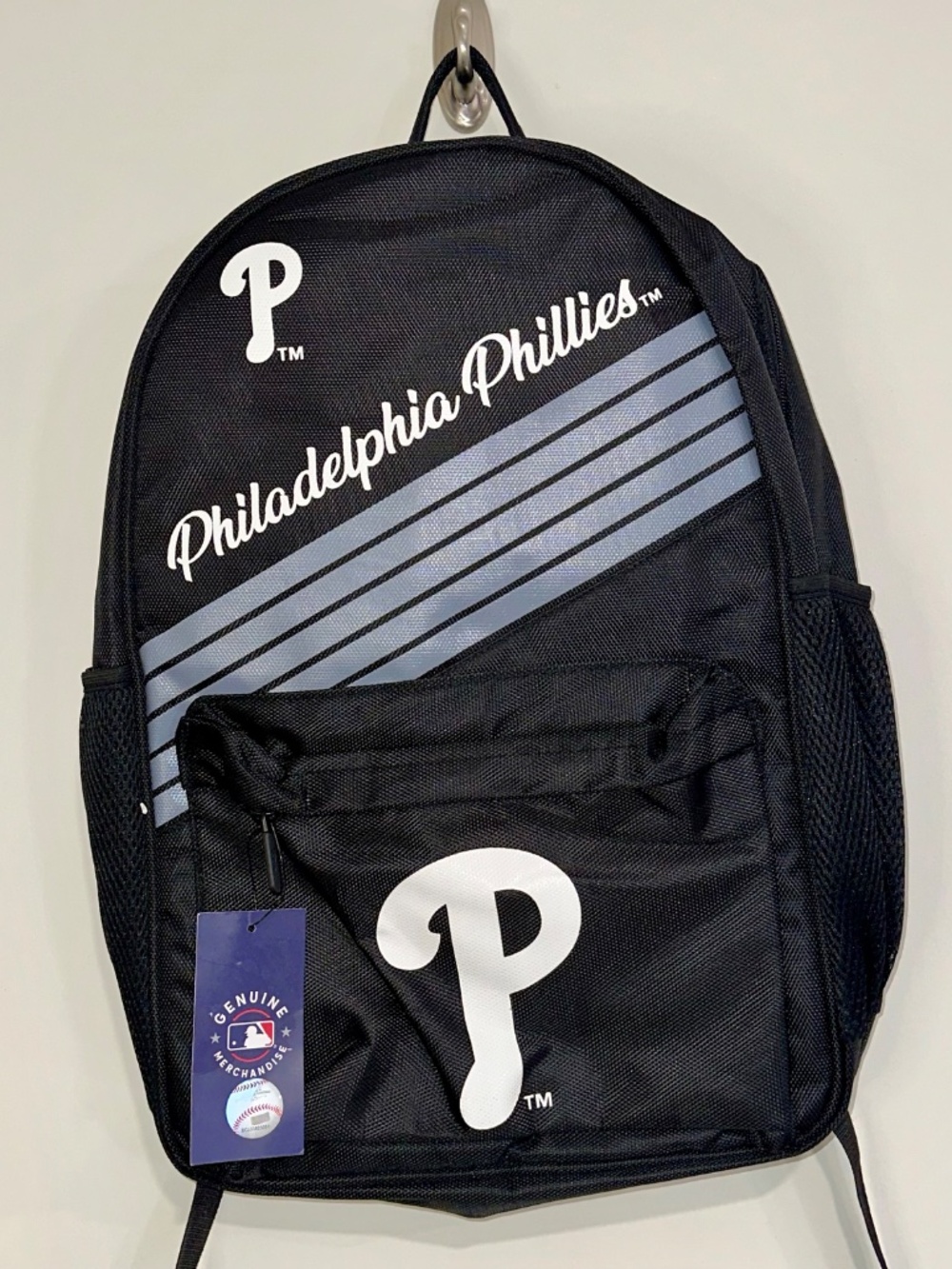 MLB Philadelphia PHILLIES Padded Laptop BACKPACK Pockets Lightweight Travel NEW